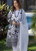Suits By Sadia CHAND WALA SAFAID LAWN Women 3pcs