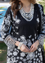 Suits By Sadia BLACK CHIKANKARI LAWN Women 3pcs