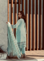 Suits By Sadia PISTACHIO CHIKANKARI LAWN Women 3pcs