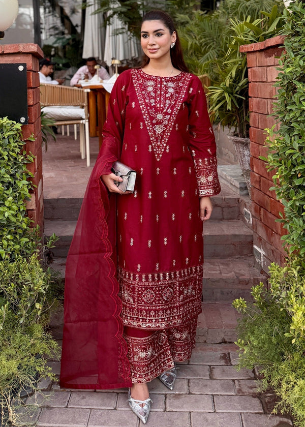 Waniya Awais WAL 63 Lawn Stitched Women 3pcs