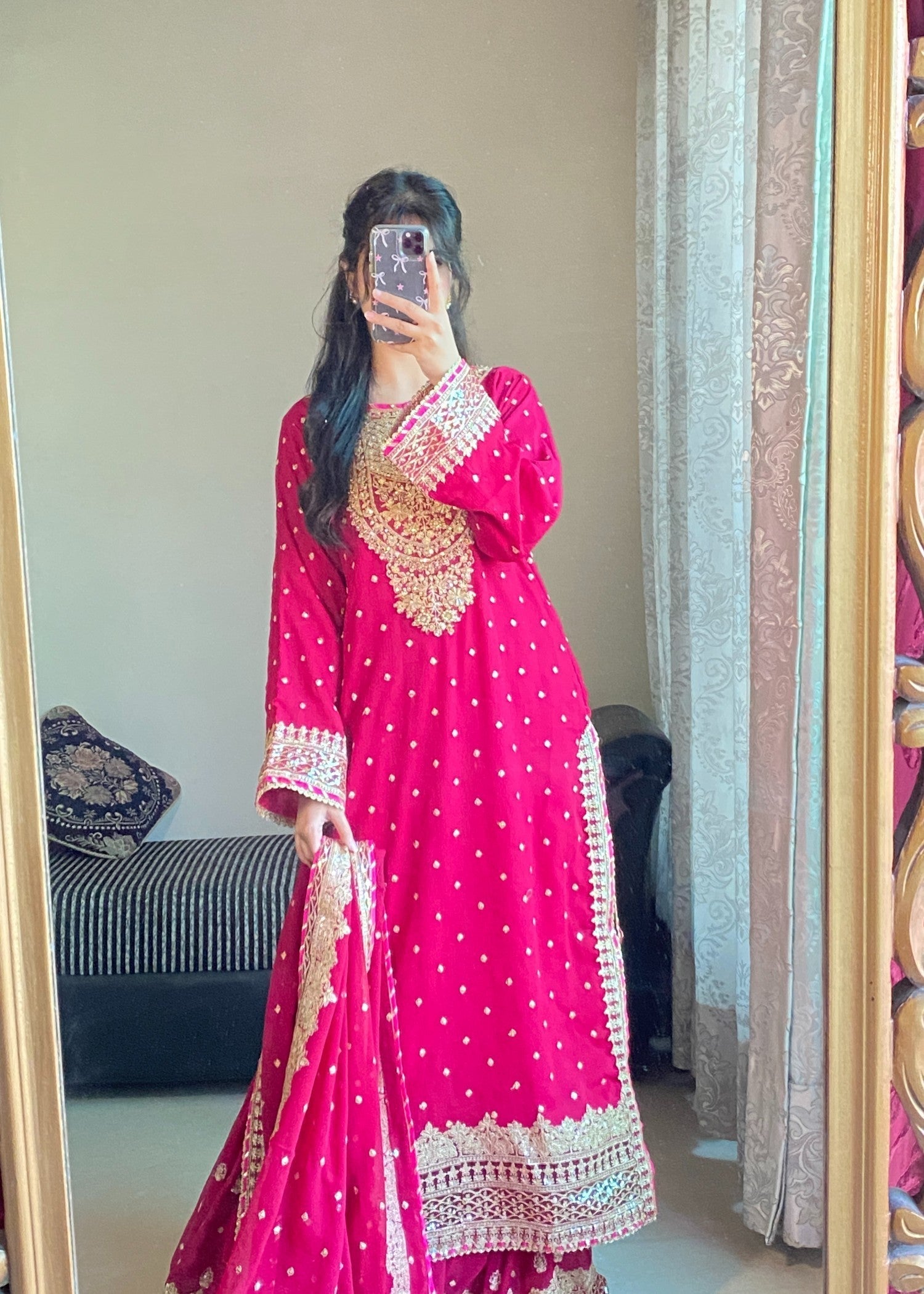 Four Season Boutique HASEENS FARSHY HOTPINK Women 3pcs