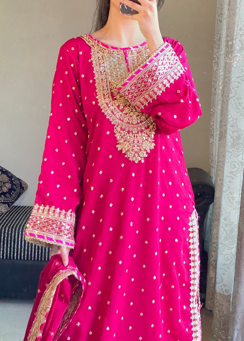 Four Season Boutique HASEENS FARSHY HOTPINK Women 3pcs