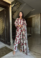 Suits By Sadia Flower rose lawn Women 3pcs
