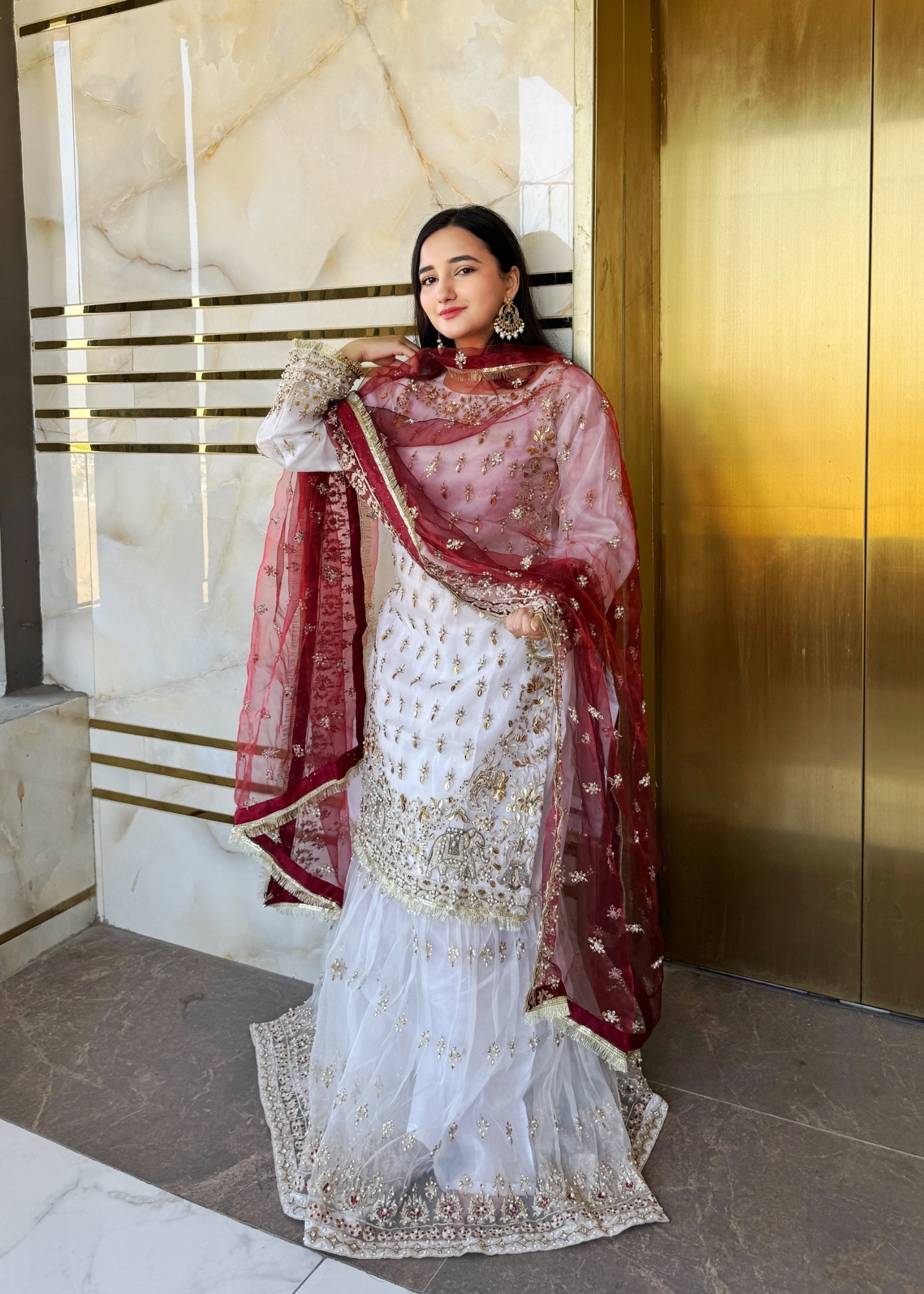 Suits By Sadia LAAL DUPPATTA NIKKAH SPECIAL Women 3pcs