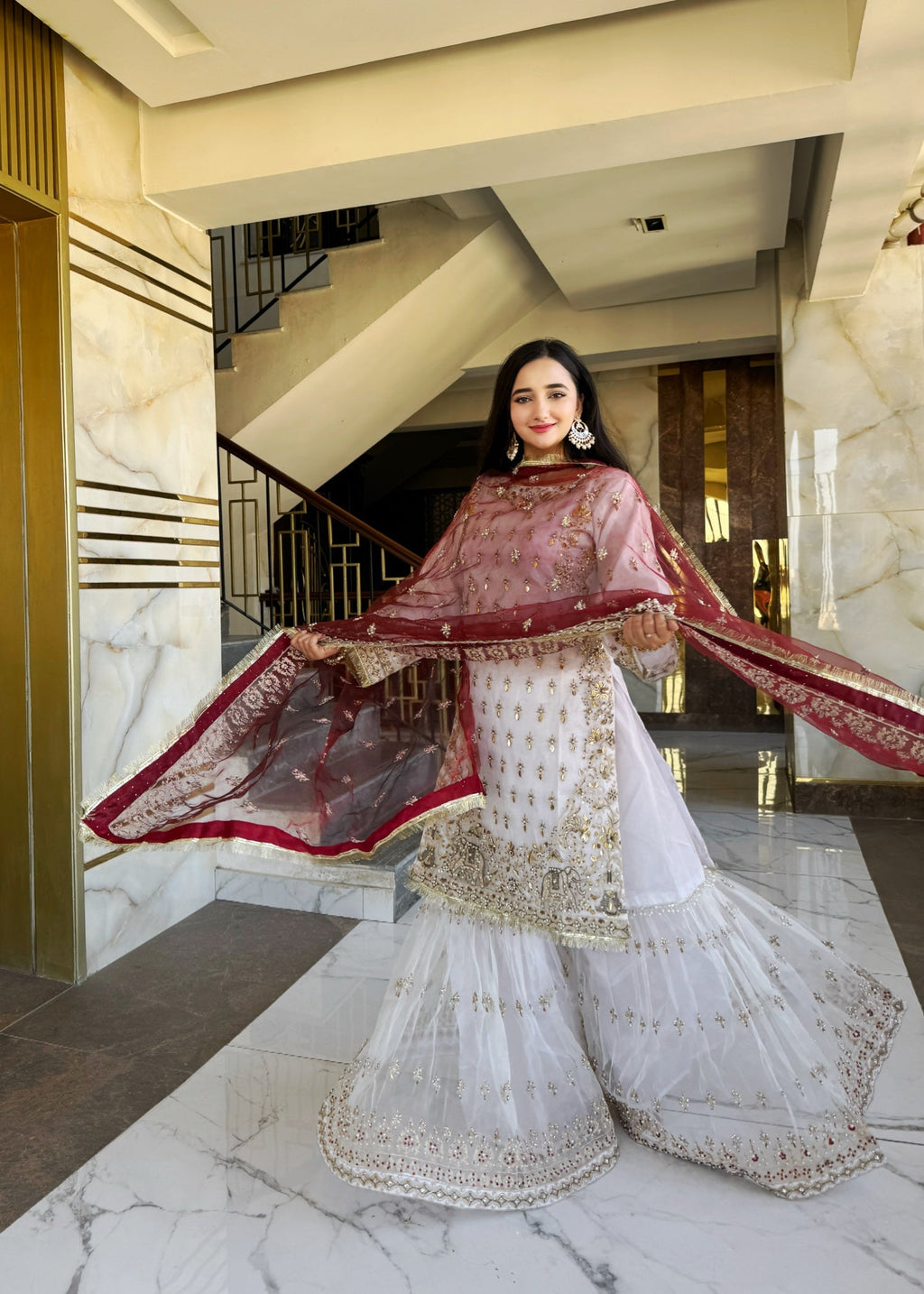 Suits By Sadia LAAL DUPPATTA NIKKAH SPECIAL Women 3pcs