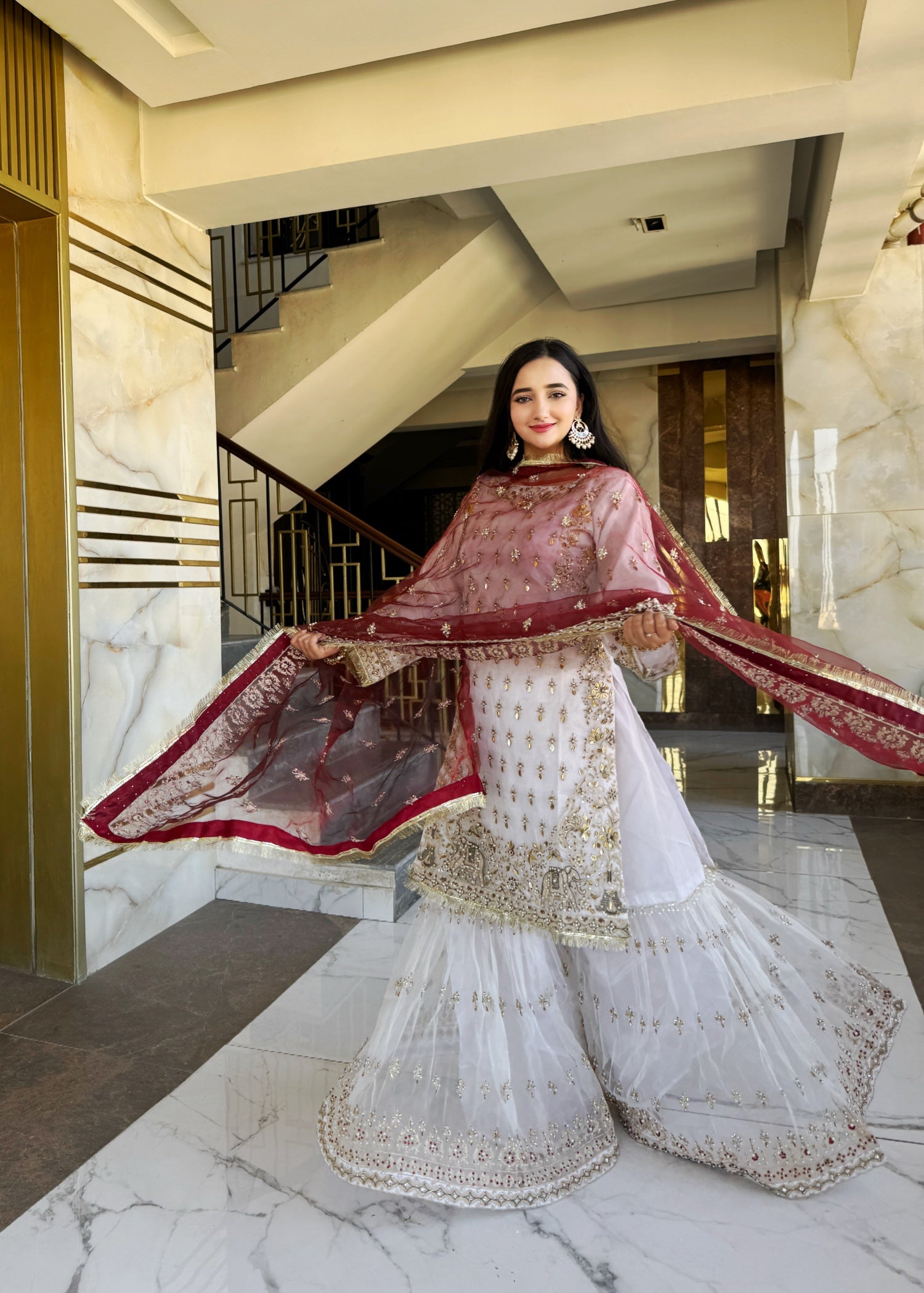 Suits By Sadia LAAL DUPPATTA NIKKAH SPECIAL Women 3pcs