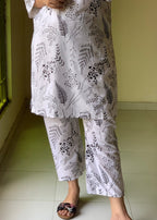 Anabya Garments Petal White Women 2pcs