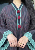 Urban Cut Cotton Yarn Dyed Suit Women 2pcs