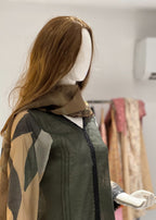 Symas Olive Green Cotton Silk Women 2pcs
