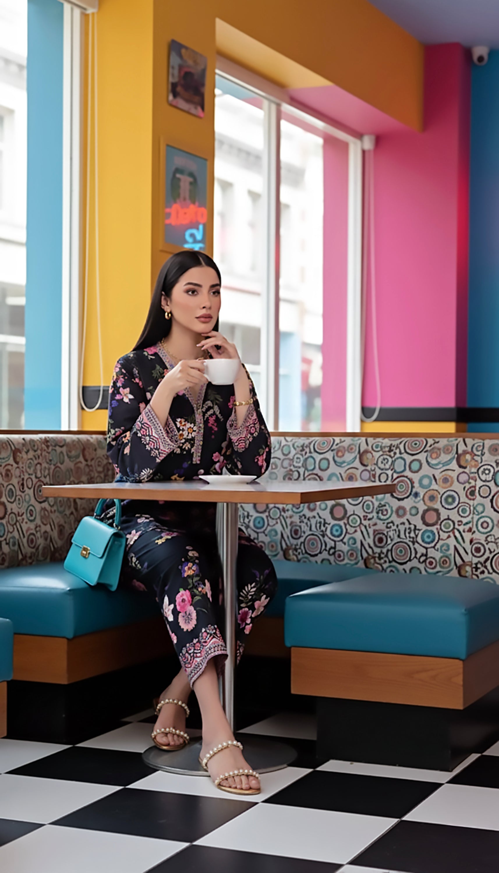 Lakhany Ready to wear Printed Shirt & Trouser Women 2pcs