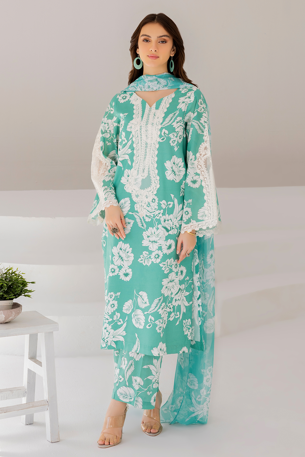 Esra Embroidered Silk lawn DT 23 05 Women 3pcs