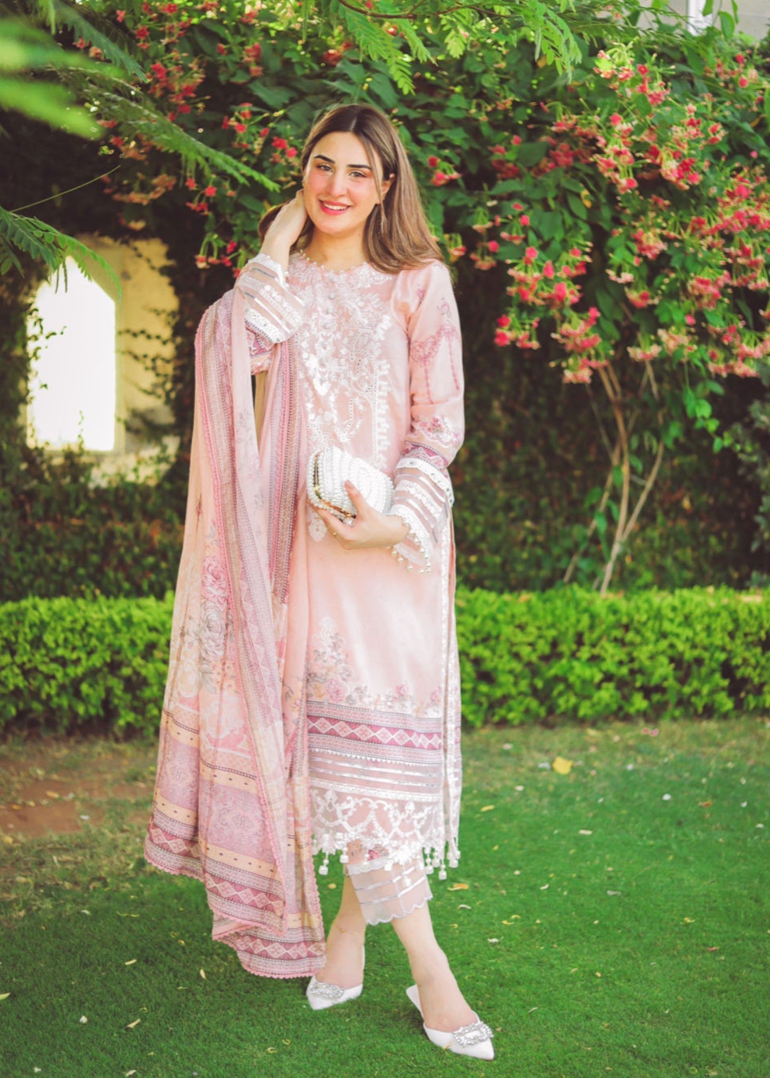 Libaas By Umairnawaz D# 06 Peach Puff Women 3pcs