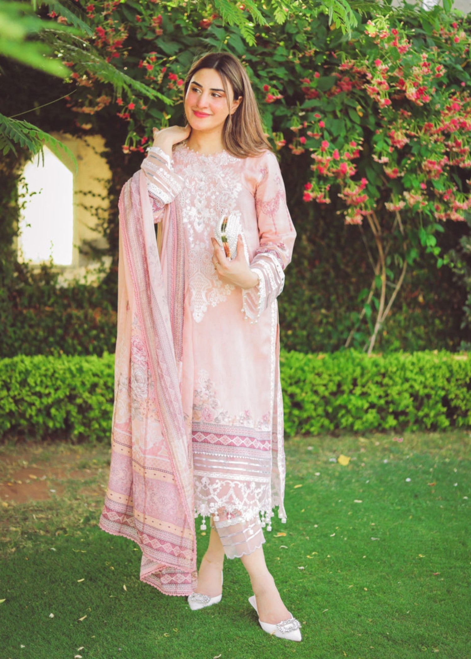 Libaas By Umairnawaz D# 06 Peach Puff Women 3pcs