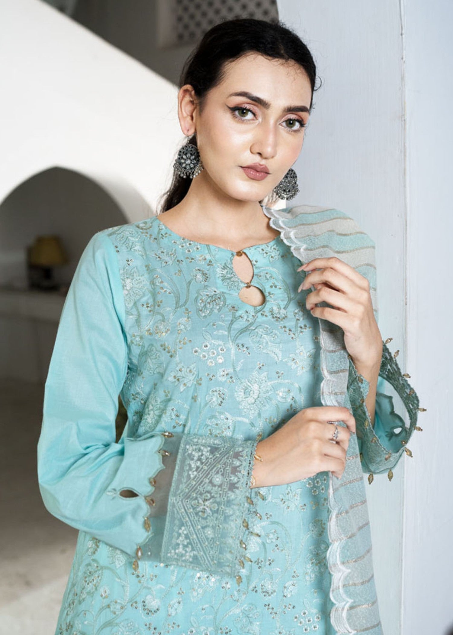 Libaas By Umairnawaz LN 07 AQUA Women 3pcs