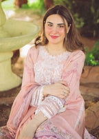Libaas By Umairnawaz D# 06 Peach Puff Women 3pcs