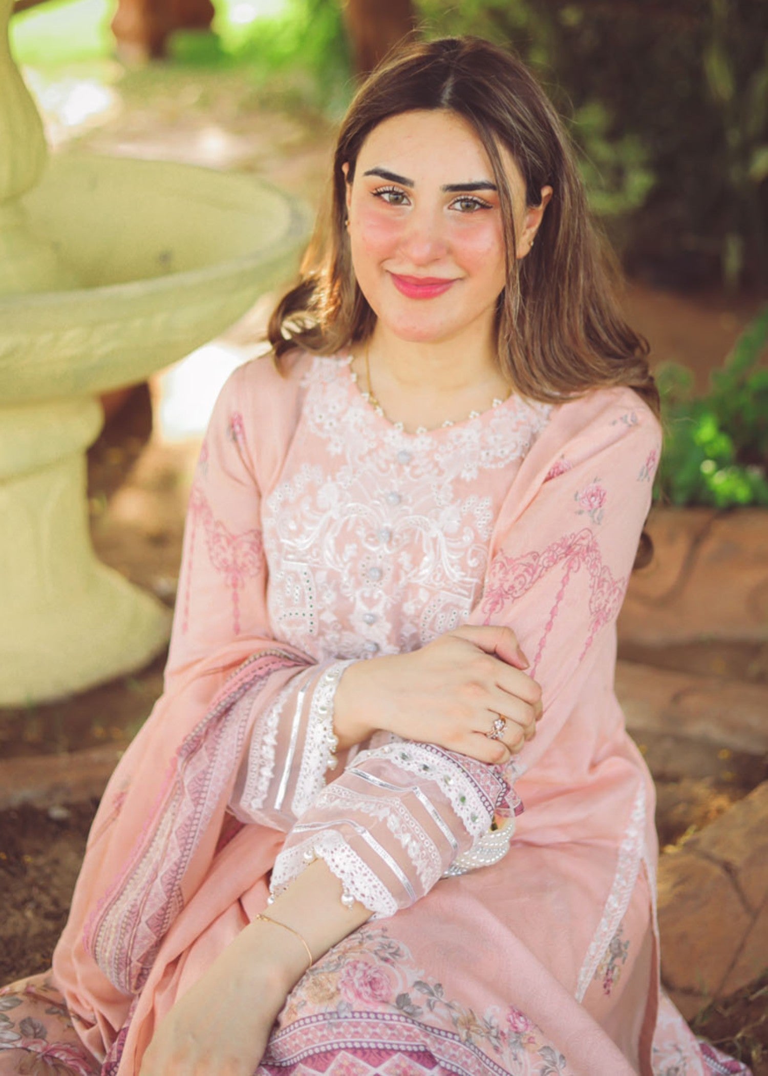 Libaas By Umairnawaz D# 06 Peach Puff Women 3pcs