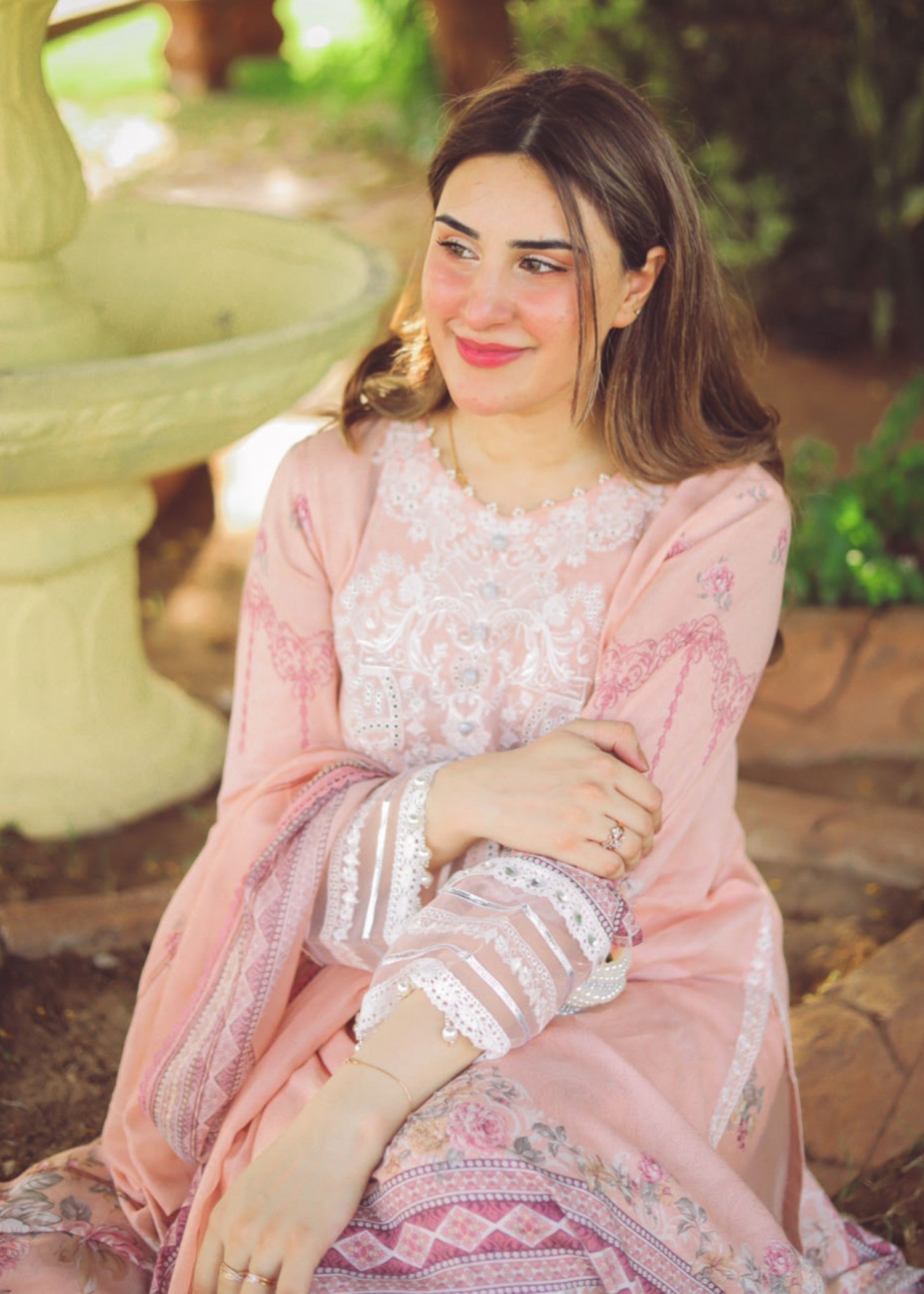 Libaas By Umairnawaz D# 06 Peach Puff Women 3pcs
