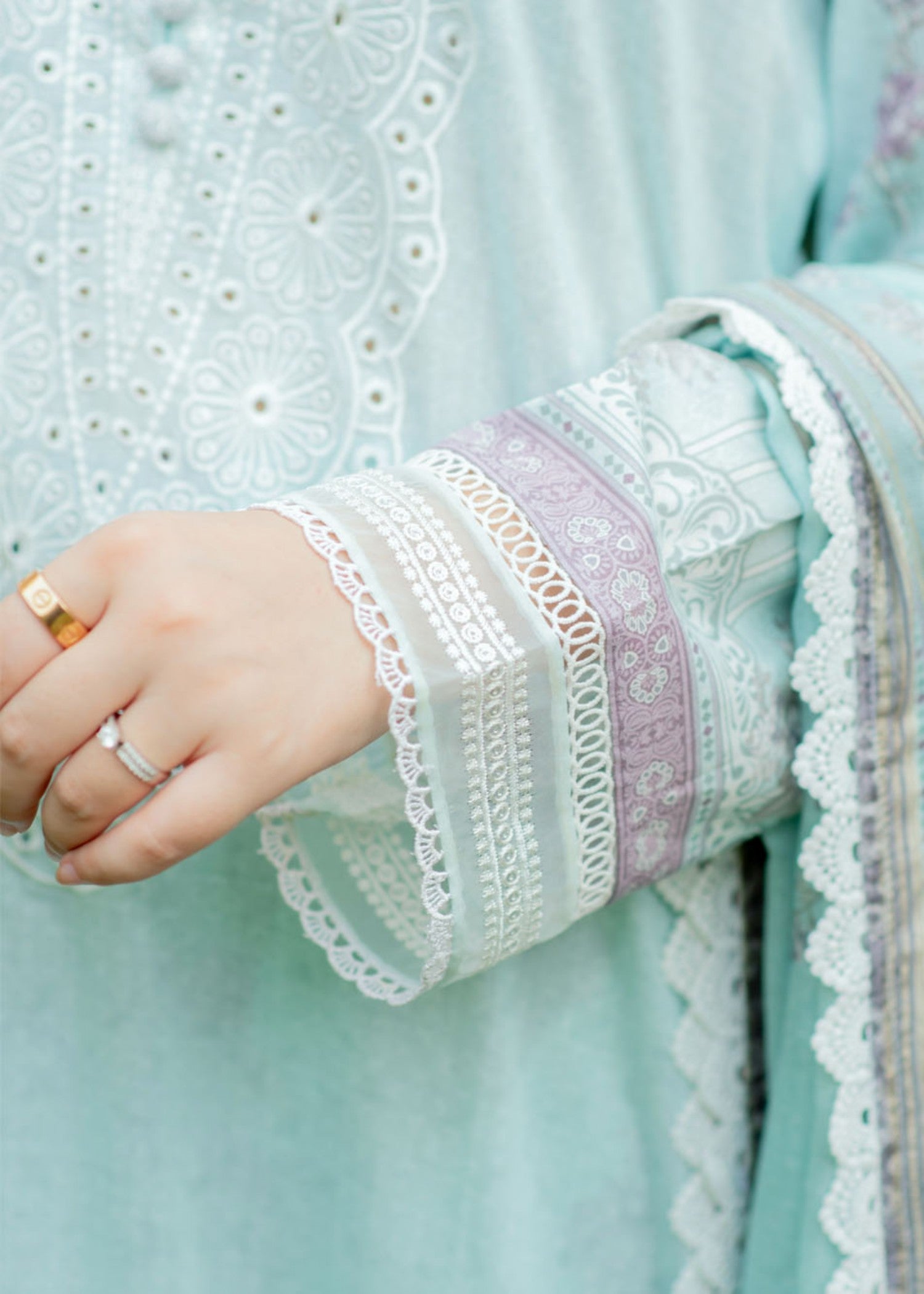 Libaas By Umairnawaz D# 05 Aqua Women 3pcs