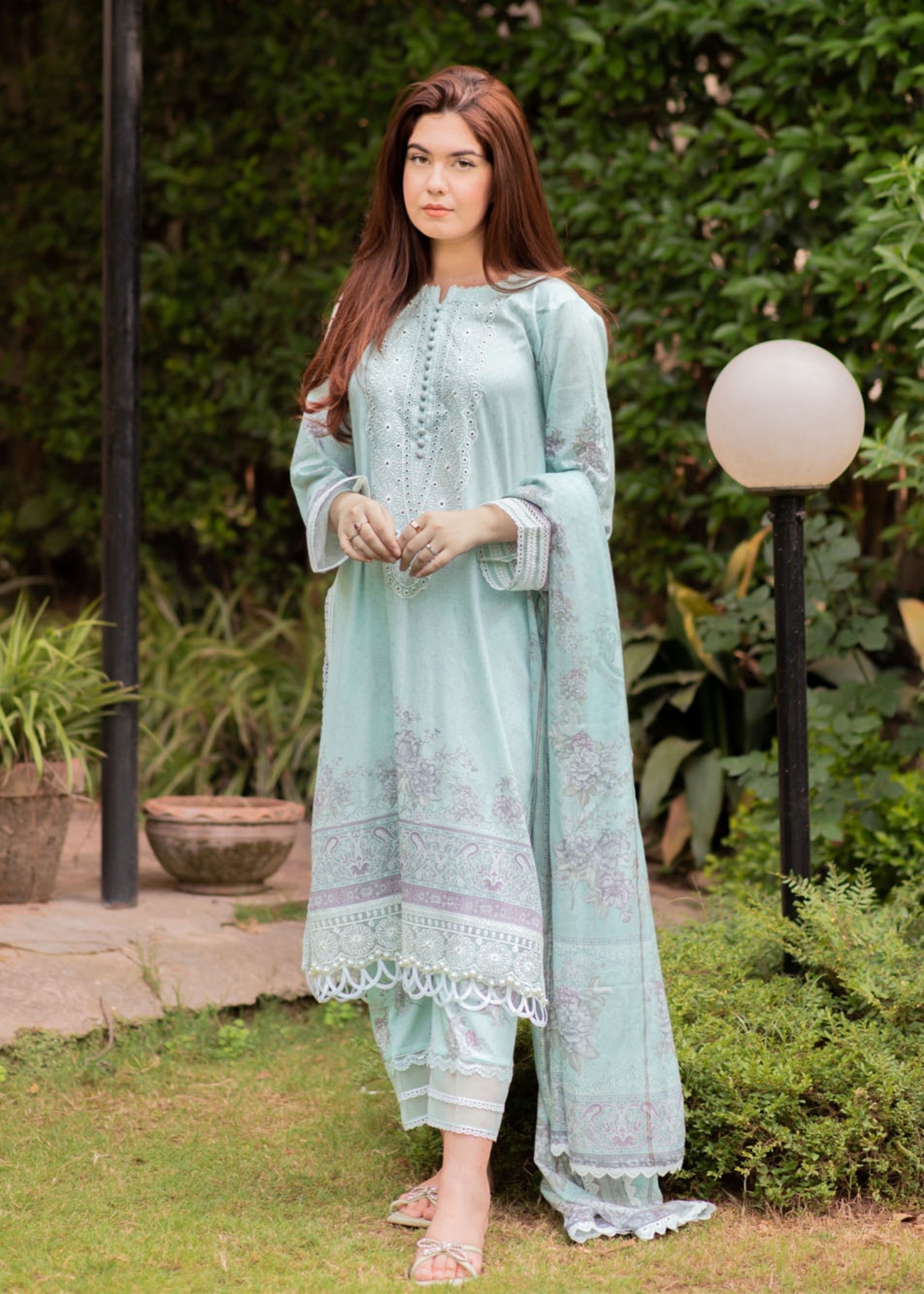 Libaas By Umairnawaz D# 05 Aqua Women 3pcs