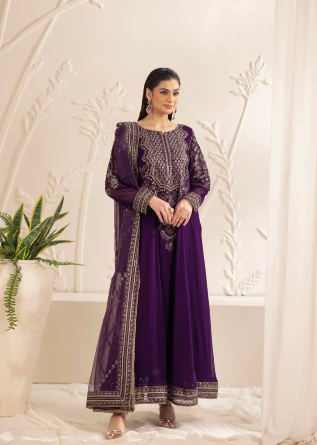 Mohagni MGG 102 CHIFFON STITCHED Women 3pcs