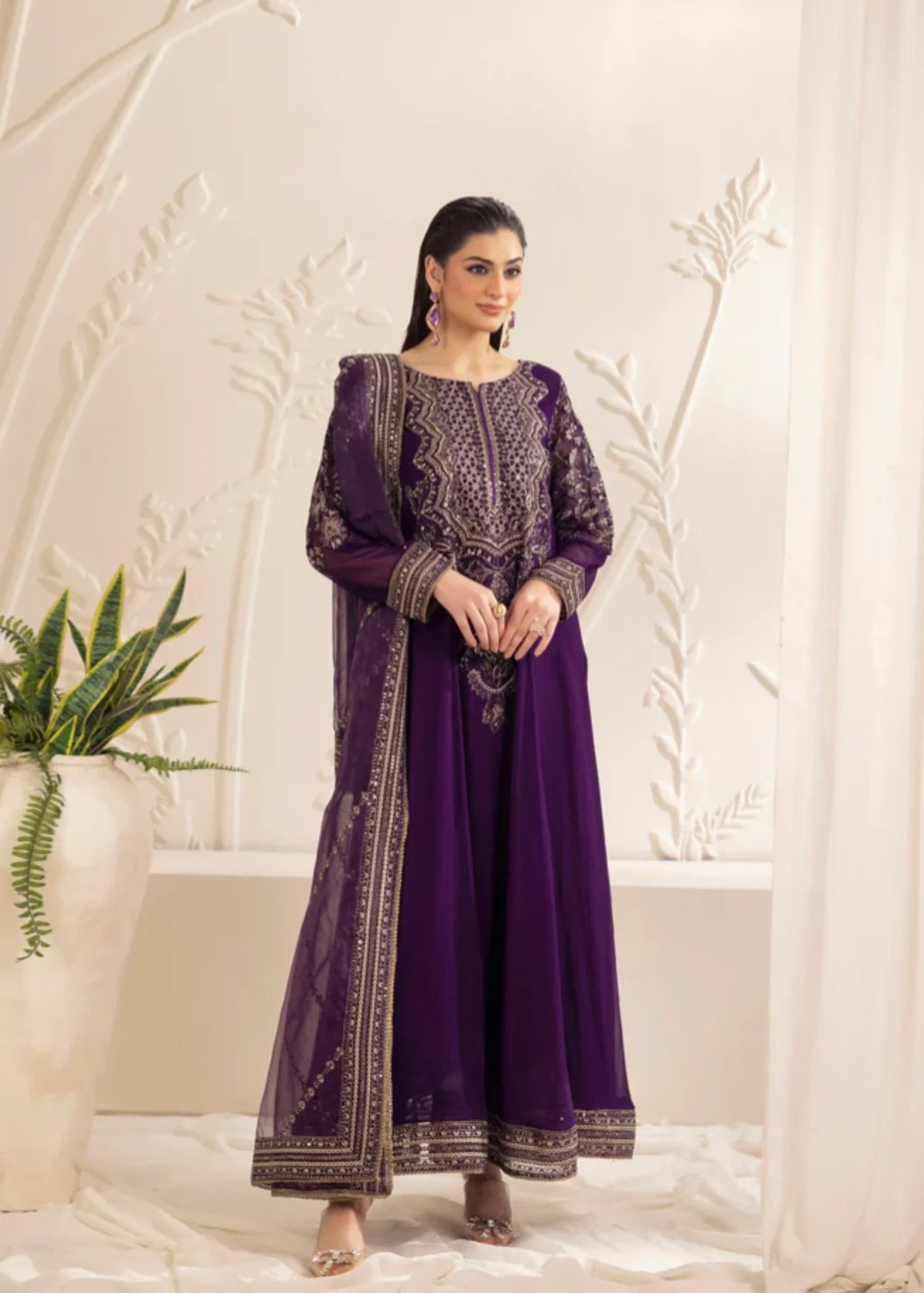 Mohagni MGG 102 CHIFFON STITCHED Women 3pcs
