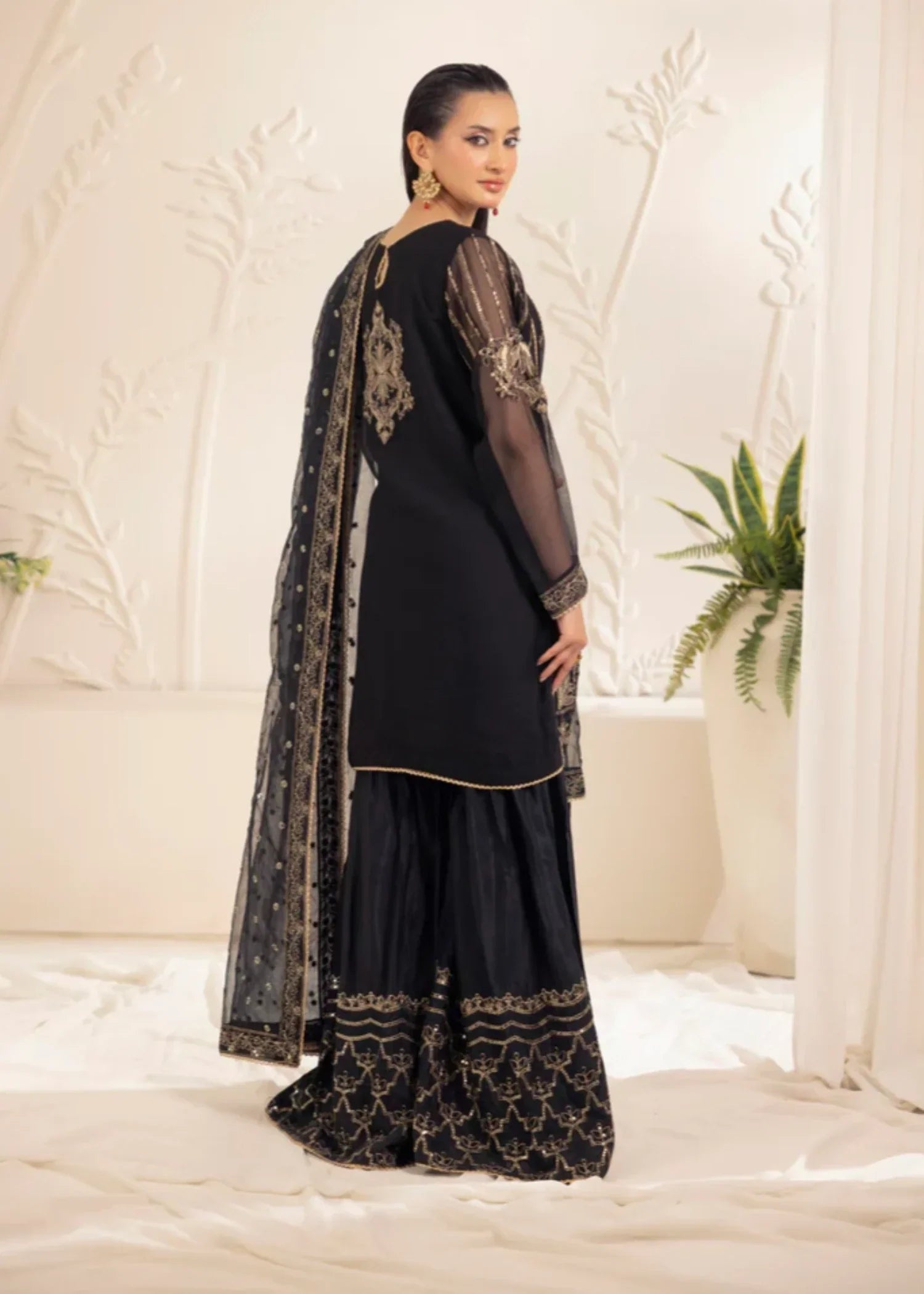 Mohagni MGG 103 CHIFFON STITCHED Women 3pcs