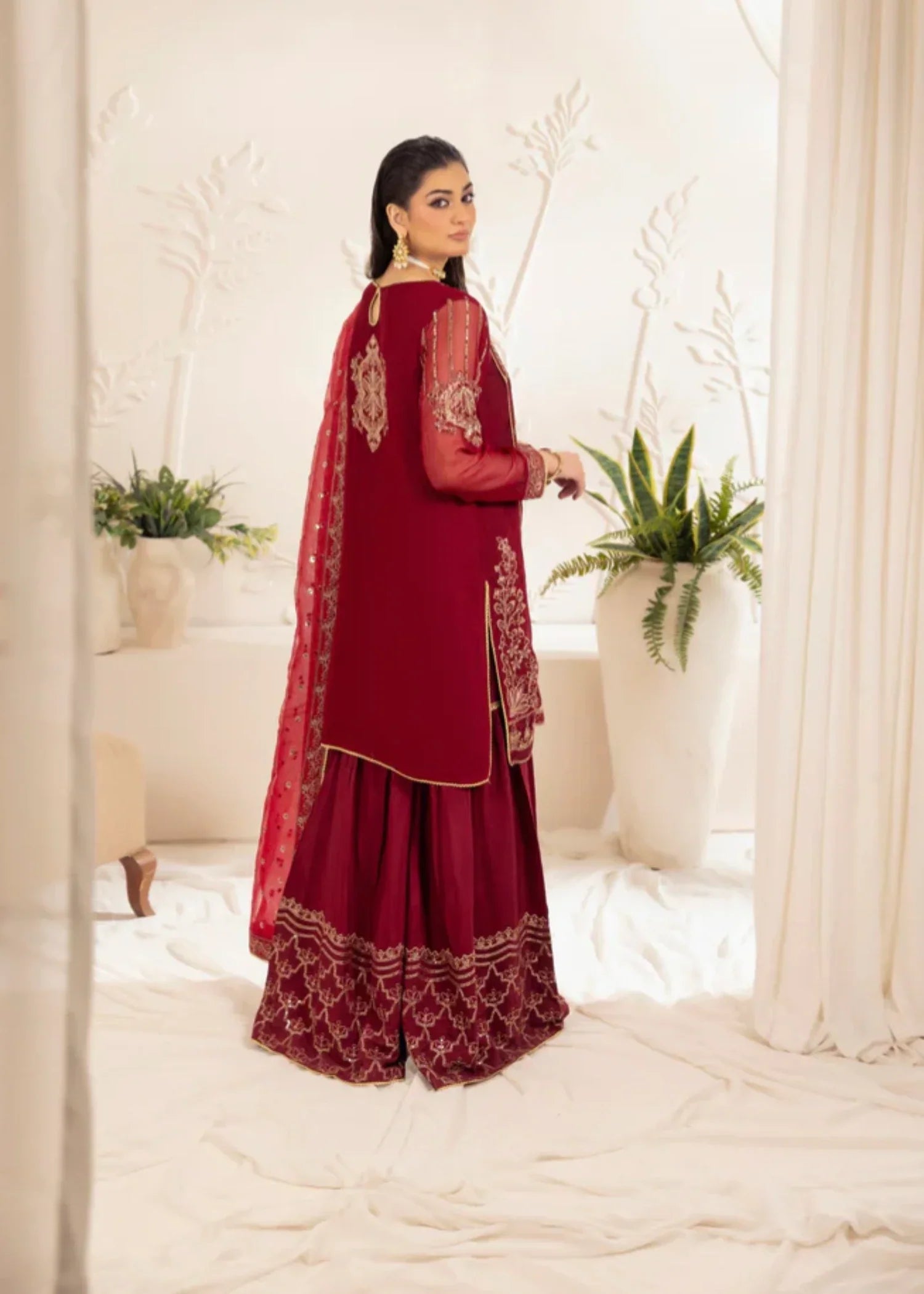 Mohagni MGG 104 CHIFFON STITCHED Women 3pcs