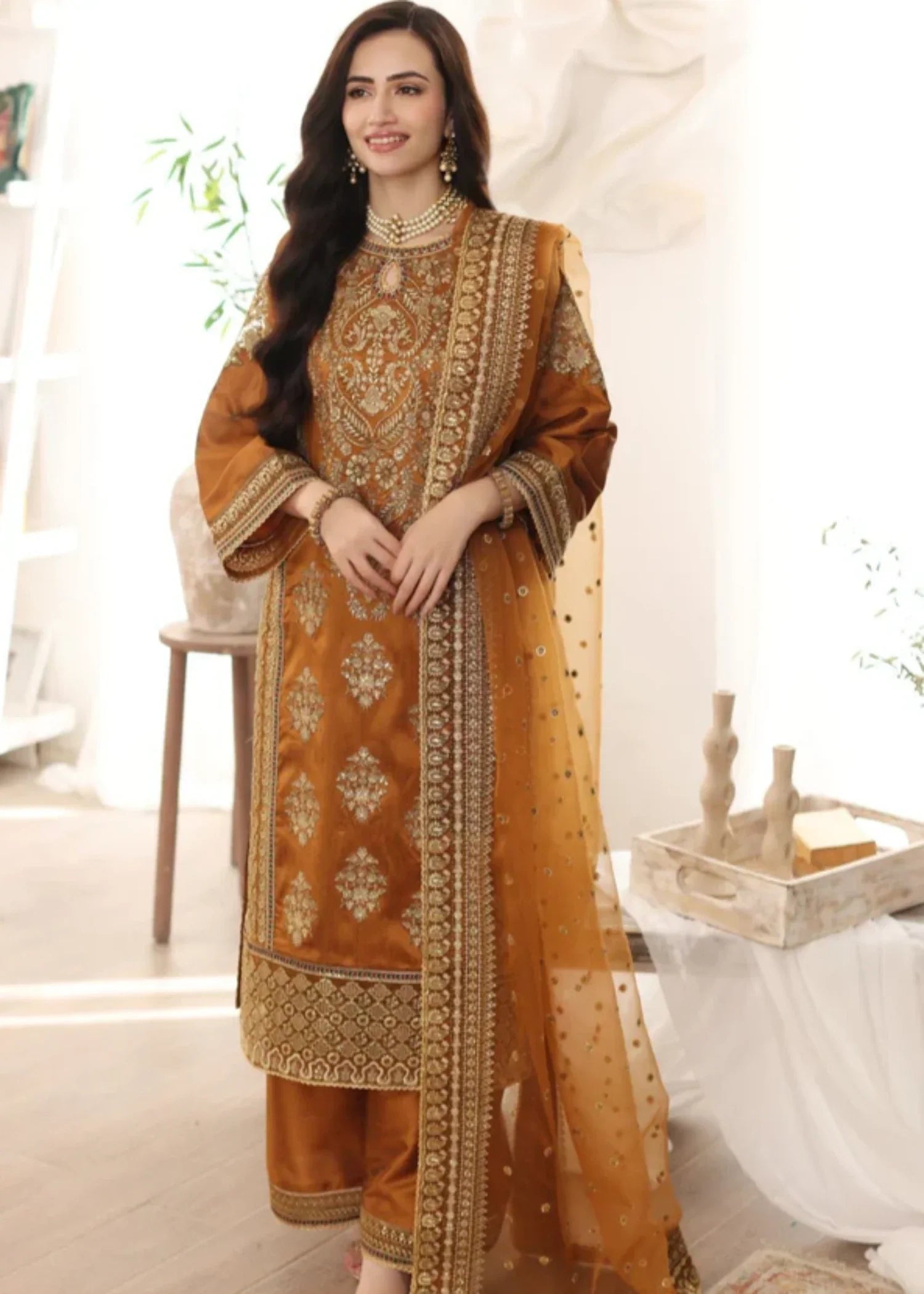Mohagni MGS 06 AABROO Raw Silk STITCHED I UNSTITCHED Women 3pcs