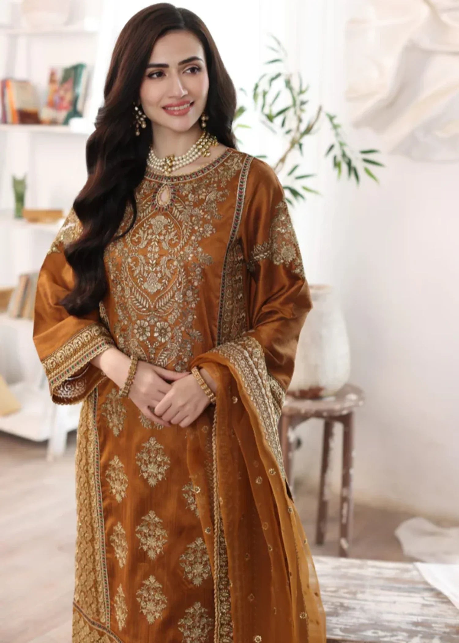 Mohagni MGS 06 AABROO Raw Silk STITCHED I UNSTITCHED Women 3pcs