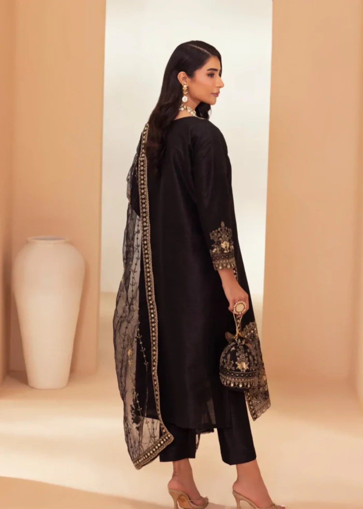 Mohagni MGS 22 RAW SILK STITCHED Women 3pcs
