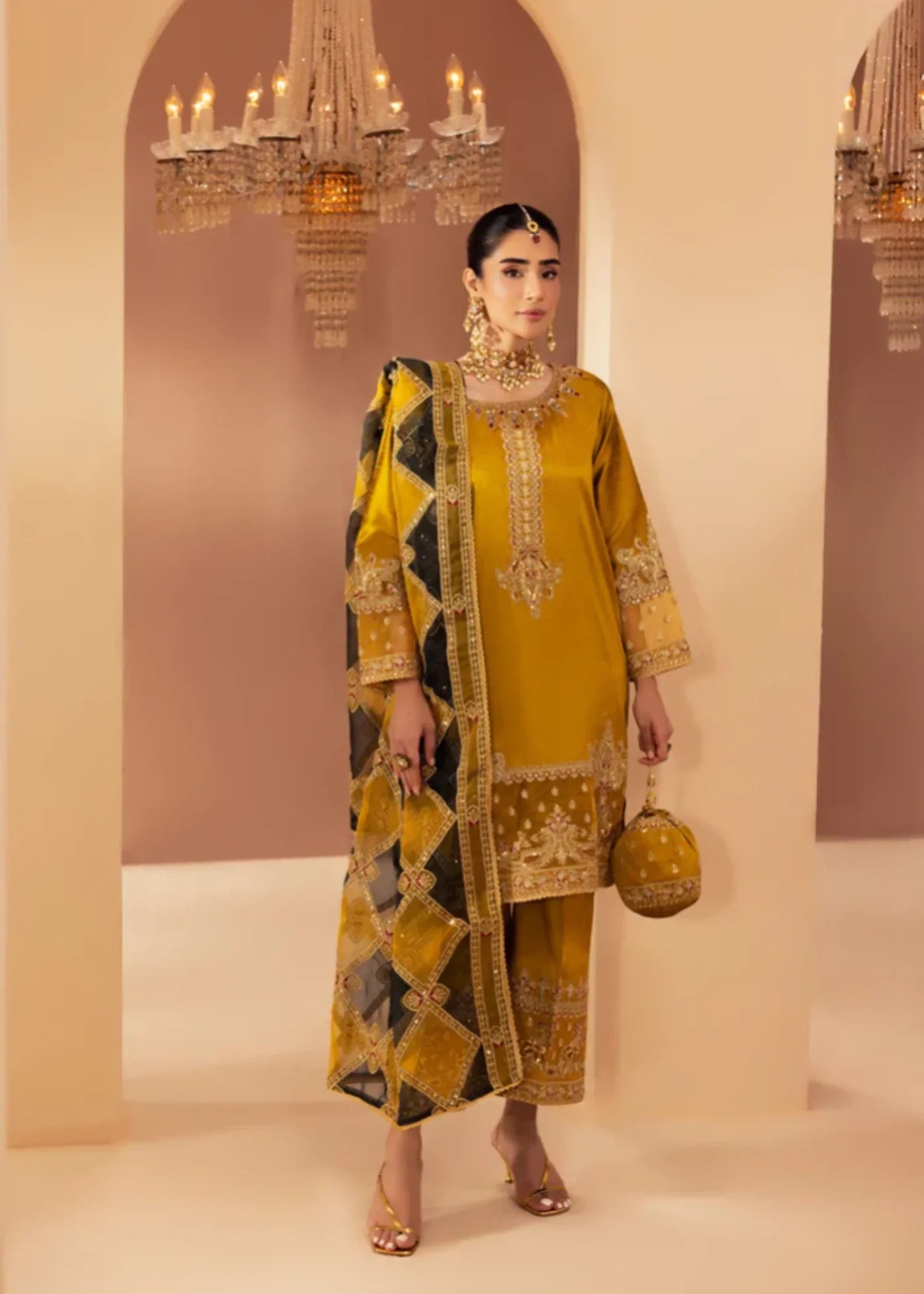 Mohagni MGS 25 RAW SILK STITCHED Women 3pcs