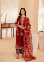 Mohagni MGS 28 RAW SILK STITCHED/UNSTITCHED Women 3pcs