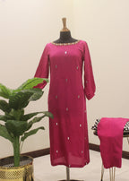 Afifa Iftikhar Modish Pink Women 2pcs
