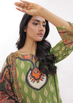 Tng (The Next Generation) Amber | Stitched | | Olive Green Women 3pcs