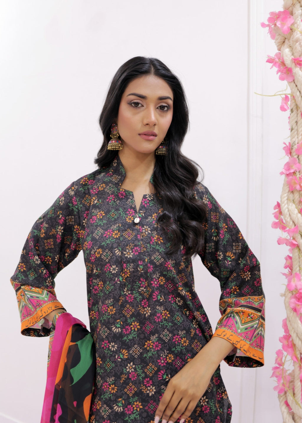 Tng (The Next Generation) Urooj | Stitched | | Black Women 3pcs