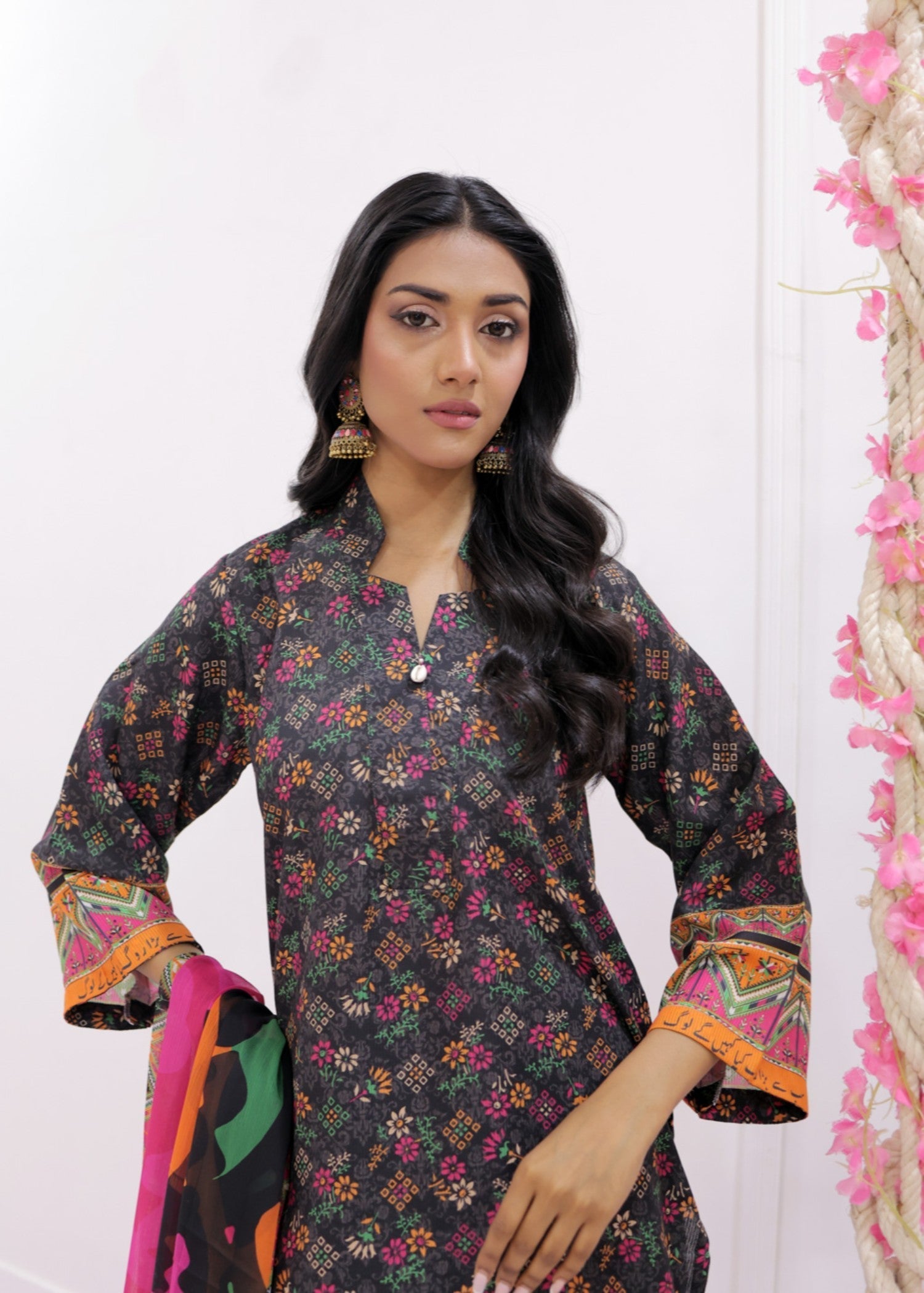 Tng (The Next Generation) Urooj | Stitched | | Black Women 3pcs