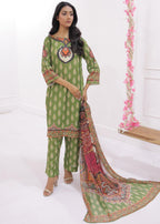 Tng (The Next Generation) Amber | Stitched | | Olive Green Women 3pcs
