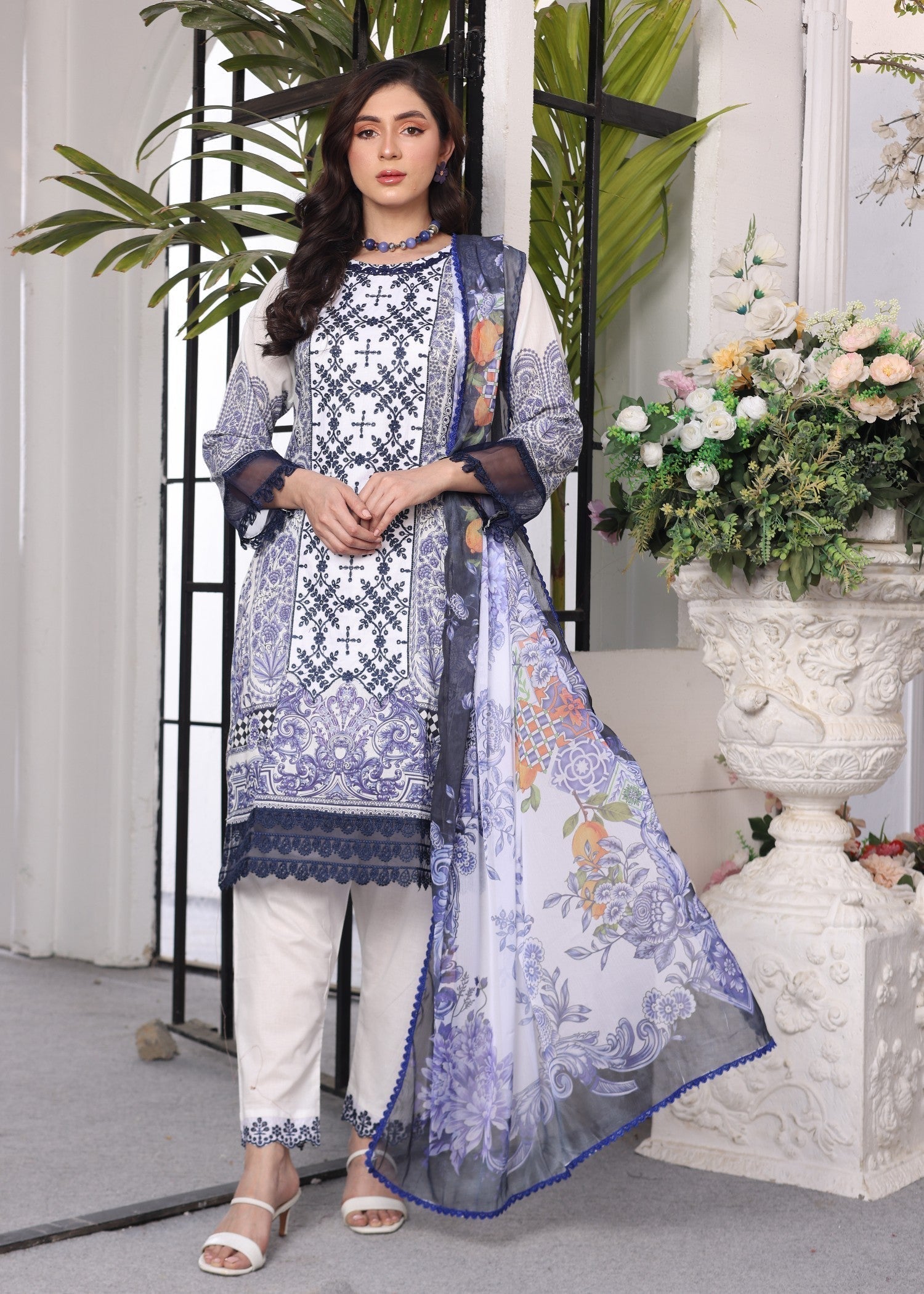 Polawn PD 24 205 | AAFREEN PRET LAWN COLLECTION Women 3pcs