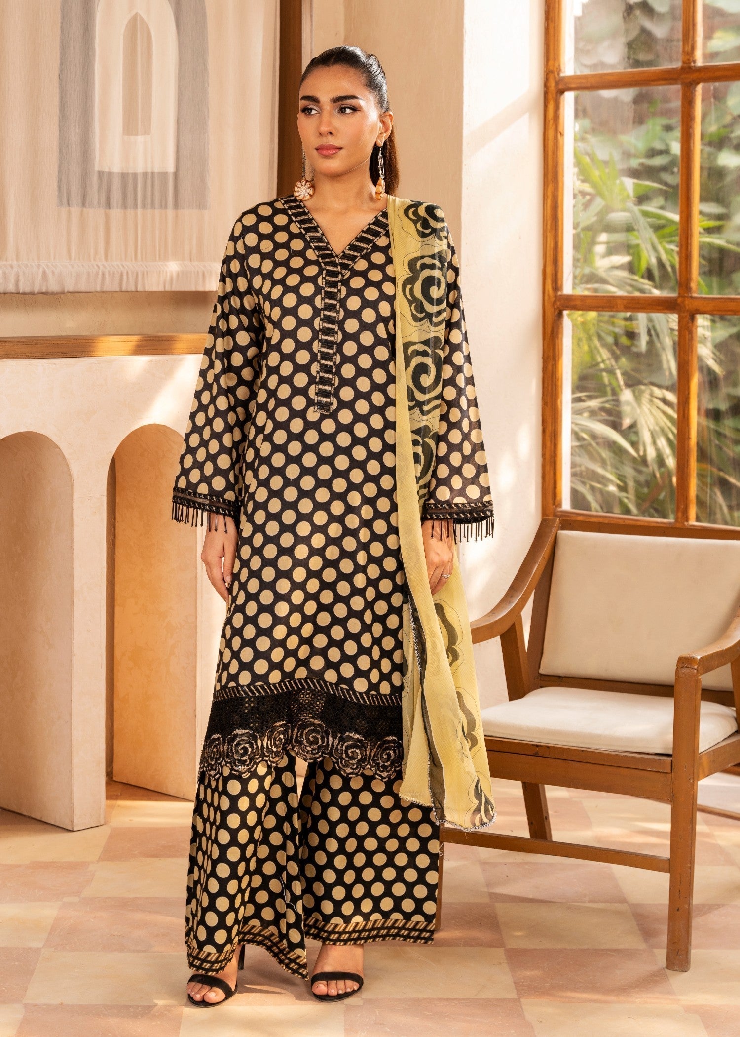 Polawn PD LAWN 25 401 B | PRET LAWN COLLECTION Women 3pcs