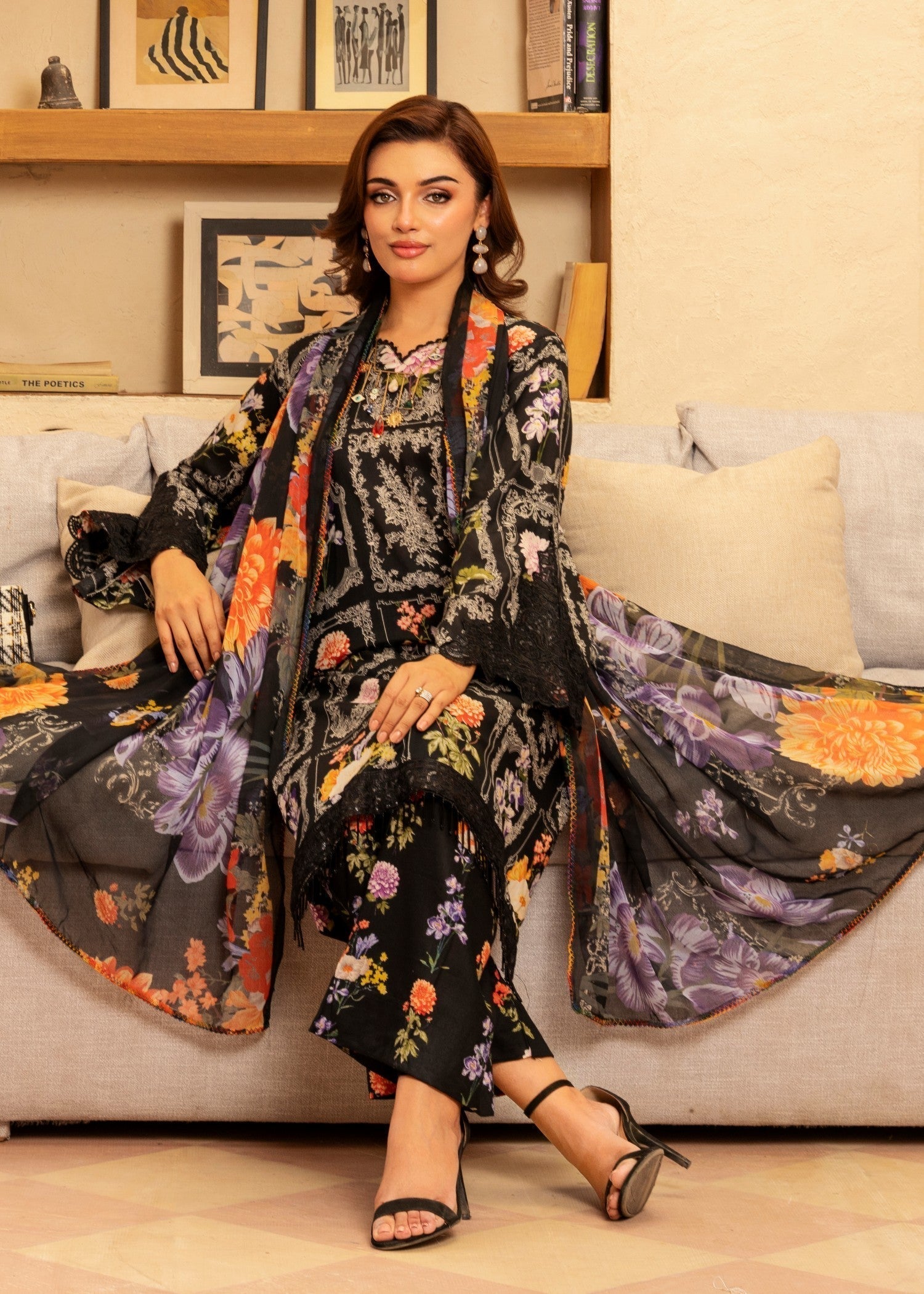 Polawn PD LAWN 25 403 B | PRET LAWN COLLECTION Women 3pcs