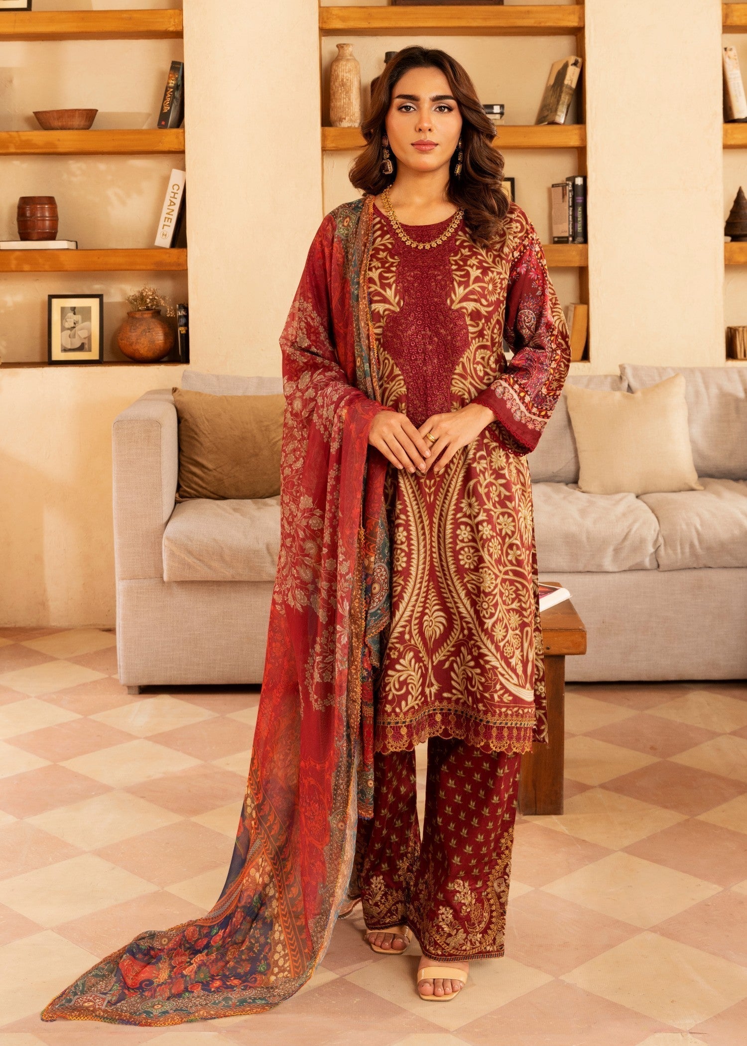 Polawn PD LAWN 25 404 A | PRET LAWN COLLECTION Women 3pcs