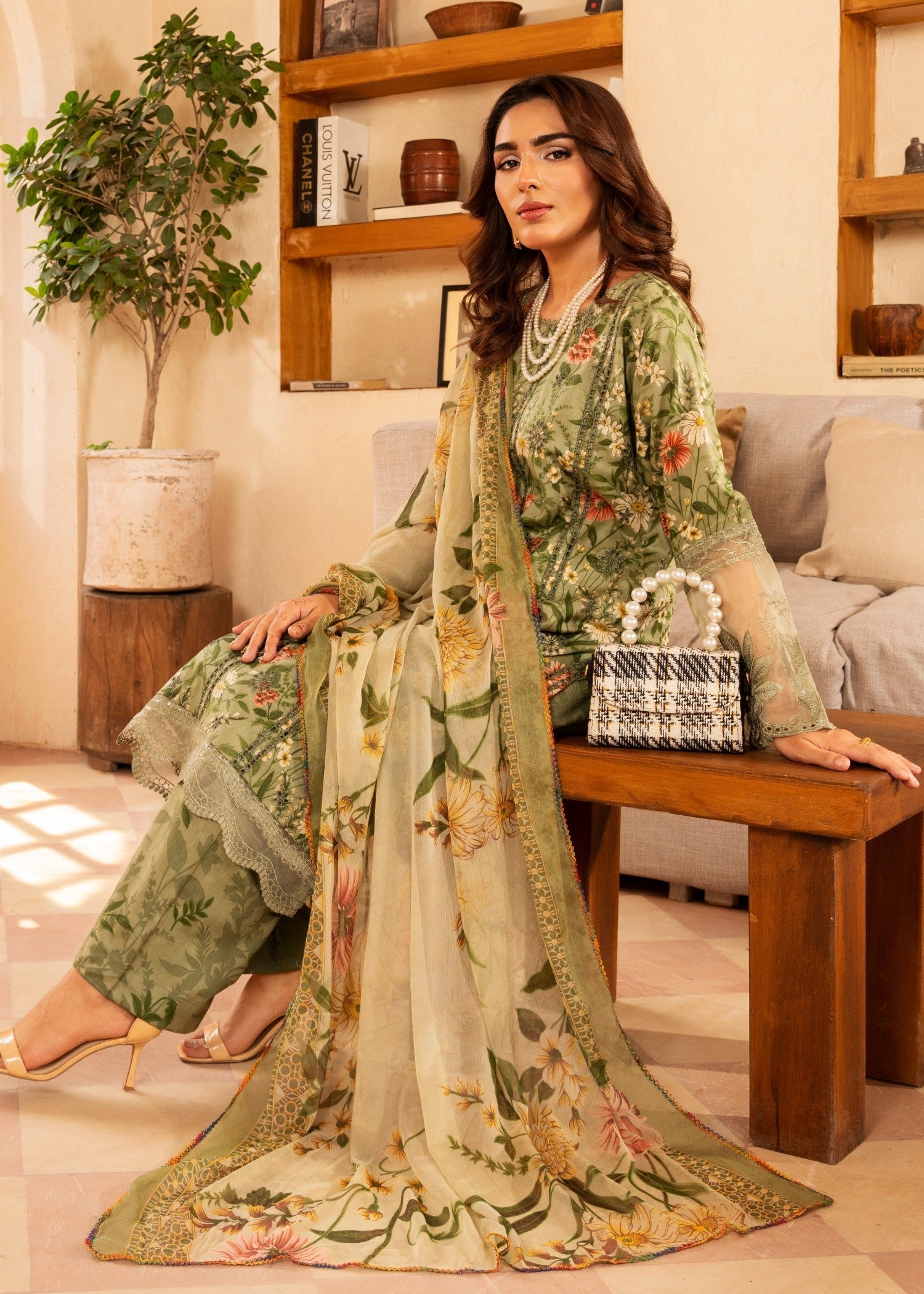 Polawn PD LAWN 25 408 B | PRET LAWN COLLECTION Women 3pcs