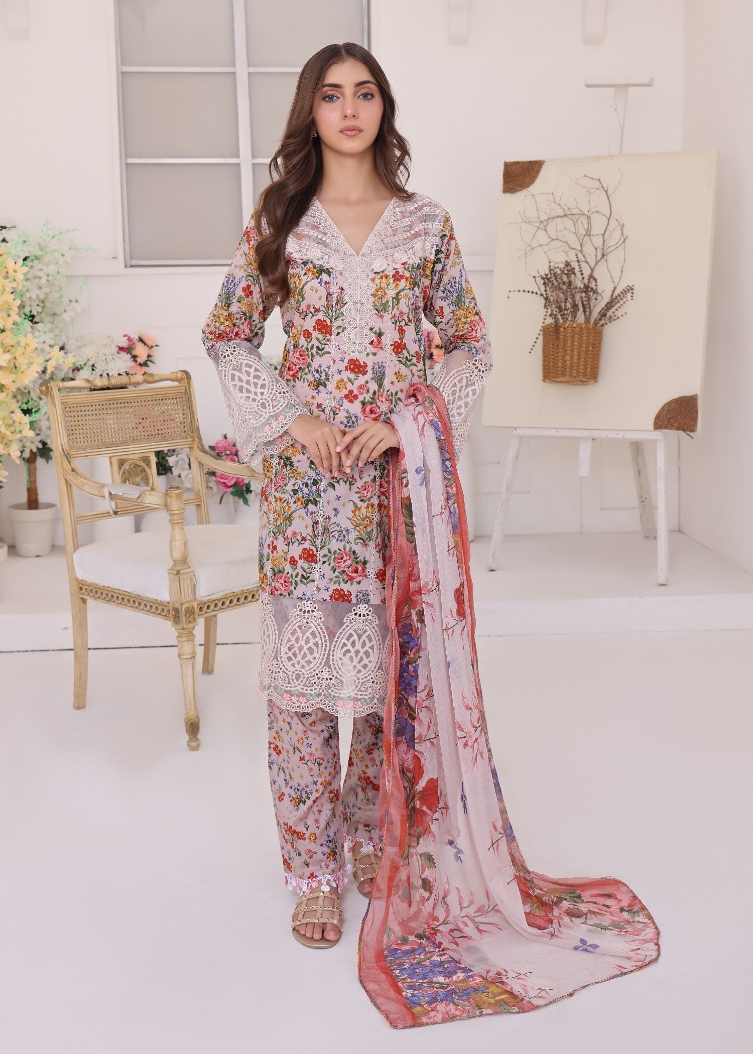 Polawn PD LAWN 25 413 A | PRET LAWN COLLECTION Women 3pcs