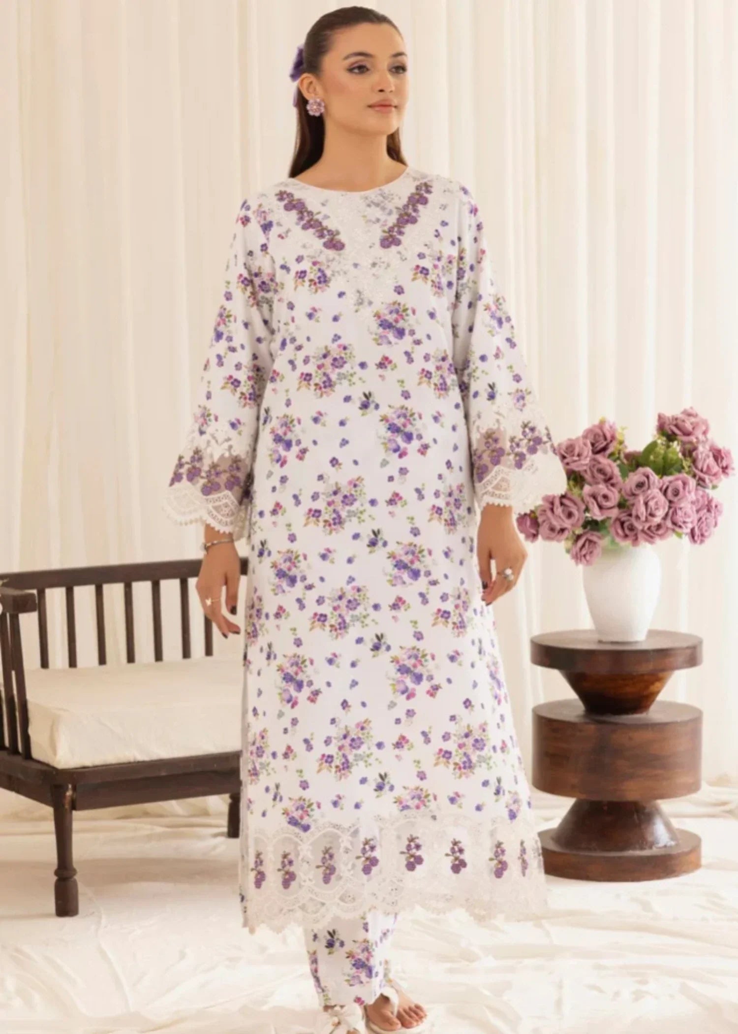 Mohagni PLS 135 SILK LAWN STITCHED Women 2pcs