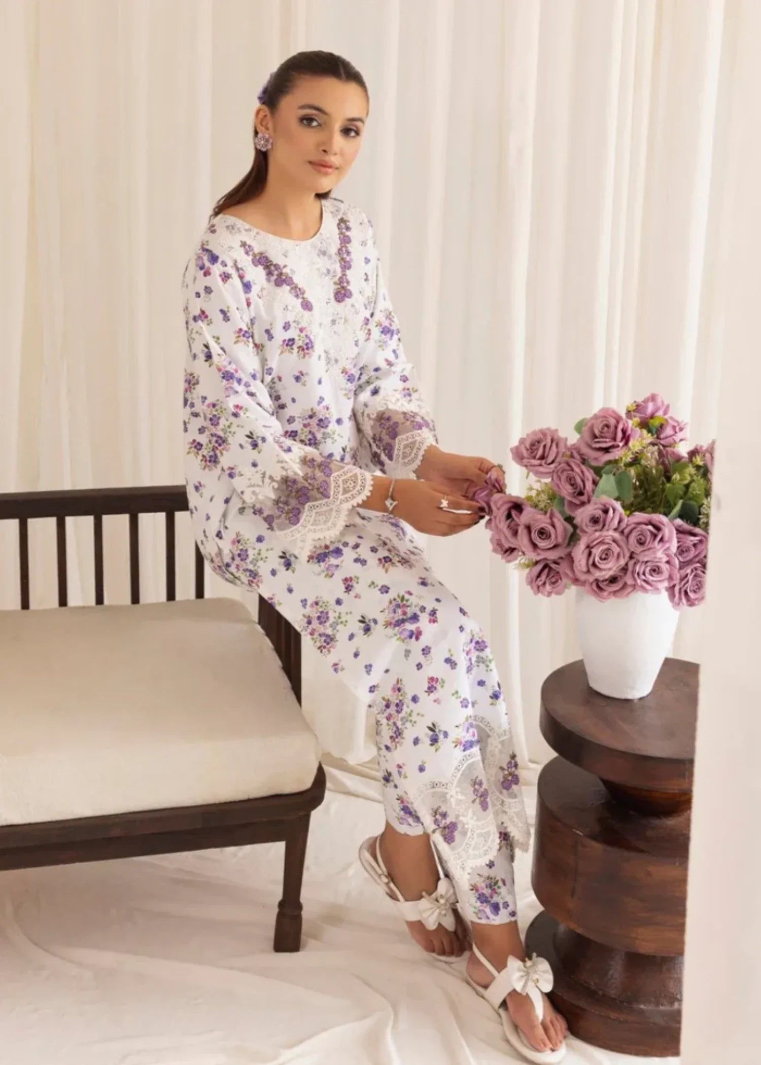 Mohagni PLS 135 SILK LAWN STITCHED Women 2pcs