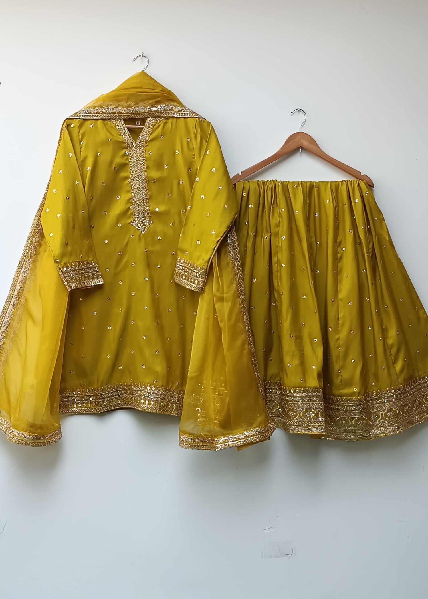 Lubana Store Preet Mustard Women 3pcs