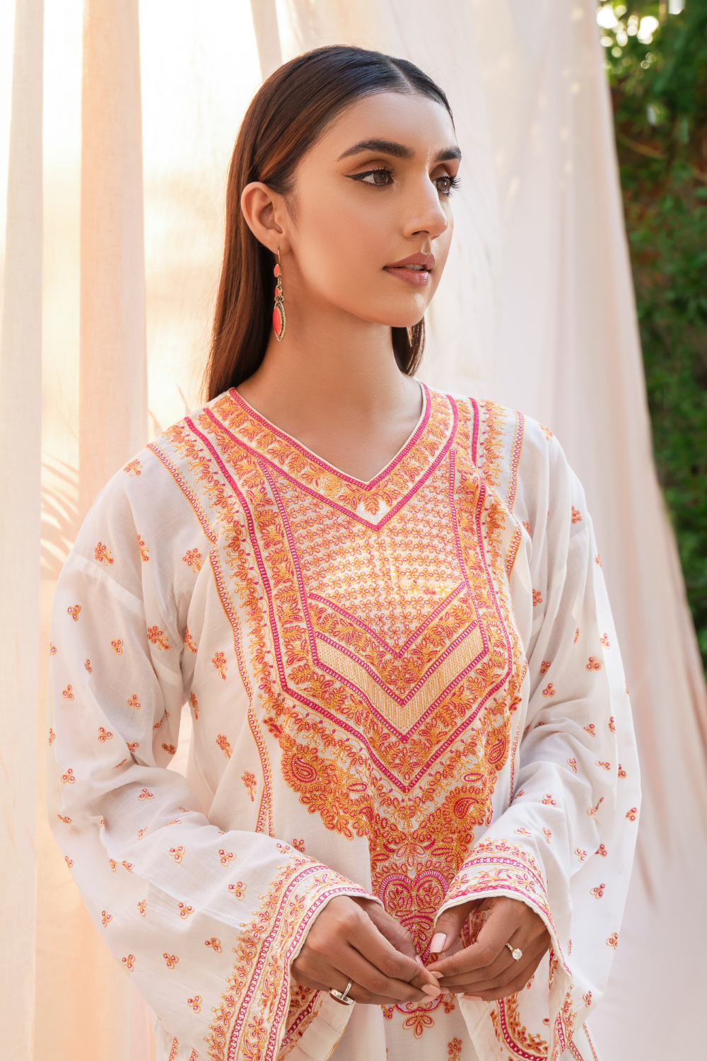 Ittehad Textile Stitched | Cotton Embroidered Shirt
