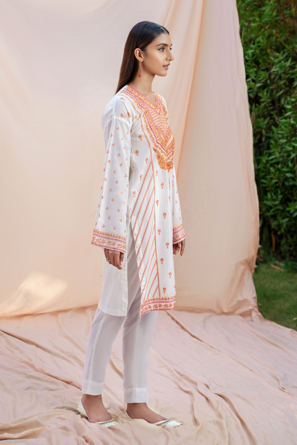 Ittehad Textile Stitched | Cotton Embroidered Shirt