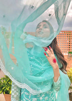 Amber Imran Official Turquoise Women 3pcs