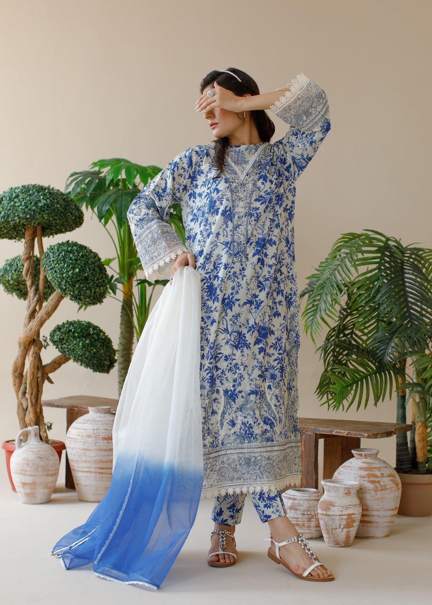 Ombrella Official Wildflower Embroidered Women 3pcs